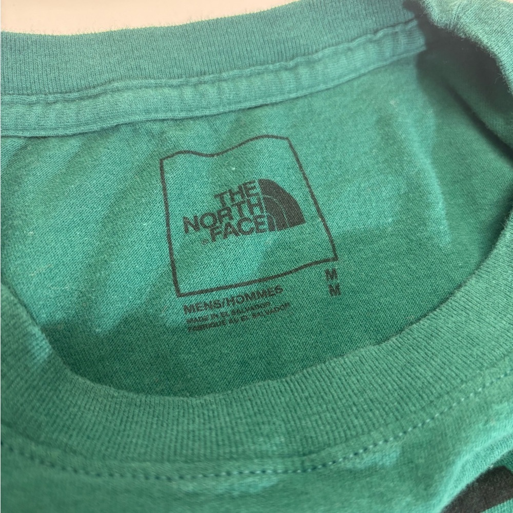 The North Face Big Logo Graphic T-Shirt Men's Medium Green - Picture 5 of 5